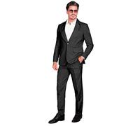 W WIDMANN MILANO Party Fashion - Traje de fiesta, negro, chaqueta y pantalón, showmen
