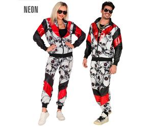 Widmann Black/Red Skulls Shell Suit (Jacket, Pants) (L) Different Colors