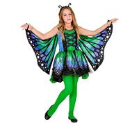 Widmann Butterfly (Tutu Dress, Wings, Antennas) (116 cm / 4-5 Years) Green