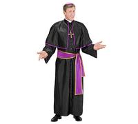 Widmann Cardinal (Robe With Tippet, Belt, Skullcap) (S) Black