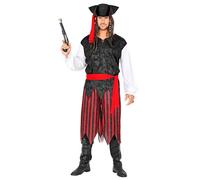 Widmann Caribbean Pirate (Shirt With Vest, Pants, Belt, Headband, Hat) (XL) Diff