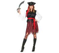 Widmann Caribbean Pirate (Shirt With Vest, Skirt, Belt, Headband, Hat) (XL) Diff