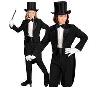 Widmann Children's Black Tailcoat With Satin Collar (116 cm / 4-5 Years) Black