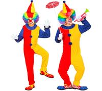 Widmann Clown (Overalls, Hat) (M) Different Colors