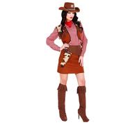 Widmann Cowgirl (Shirt, Vest, Skirt, Belt With Holster, Boot Covers, Bandana) (S