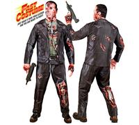 Widmann Cyborg Fast Costume (Jacket, Pants, Gloves, Mask) (S) Black