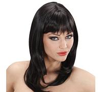 WIDMANN d9179 ? Mujer Peluca Ashley Gestuft con Pony en Caja, Negro