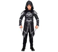 Widmann Dark Assassin (Hooded Robe) (140 cm / 8-10 Years) Black