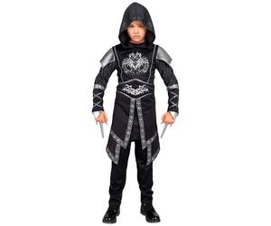 Widmann Dark Assassin (Hooded Robe) (140 cm / 8-10 Years) Black