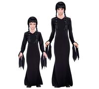 W WIDMANN MILANO Party Fashion - disfraz niños dark niña, vestido gótico, bruja, Halloween