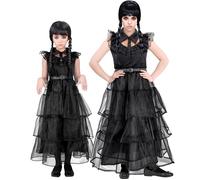 Widmann Dark Girl (Dress, Belt) (116 cm / 4-5 Years) Black