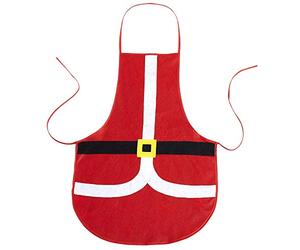 Widmann ? Delantal Papá Noel Navidad Unisex-Adult, rojo, 75 x 54 cm, vd-wdm08168