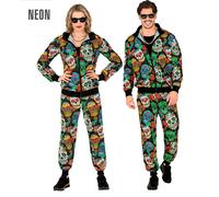 Widmann Dia De Los Muertos Party Fashion Tracksuit (Jacket, Pants) (S) Different