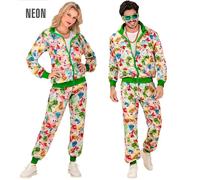 Widmann Dia De Los Muertos Party Fashion Tracksuit (Jacket, Pants) (XXL) Differe