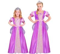 Widmann - Disfraces de Niños de Princesa, violeta, vestido y tiara, reina, cuento, disfraces, carnaval