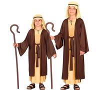 Widmann - disfraces para niños José, pastor, túnica, belén, figura de la biblia, pastor, disfraces de carnaval