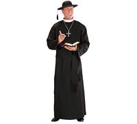 Widmann - Disfraz de Adulto Sacerdote, túnica, cinturón, Fiesta Espiritual, Fiesta temática, Carnaval.