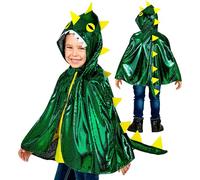 W WIDMANN MILANO Party Fashion - Disfraz de dragón que escupe fuego para niños, capa con capucha, para carnaval y fiestas temáticas