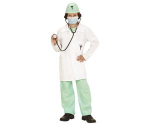 Widmann Doctor (Shirt, Pants, Lab Coat, Hat, Face Mask, Stethoscope) (128 cm / 5
