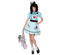 W WIDMANN MILANO Party Fashion - Muñeca de disfraces, vestido, moño para el pelo, muñeca asesina, carnaval