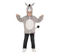 Widmann Donkey In Soft Plush (Hoodie With Mask) (104 cm / 2-3 Years) Grey