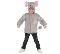 Widmann Elephant In Soft Plush (Hoodie With Mask) (98 cm / 1-2 Years) Grey