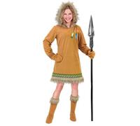 Widmann Eskimo (Hooded Dress, Gloves, Boot Covers) (M) Brown