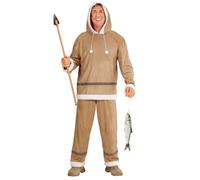 Widmann Eskimo (Hooded Dress, Leg Warmers, Gloves) (XL) Brown