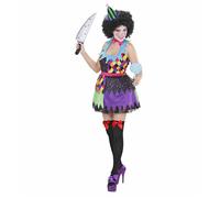 Widmann Evil Clown Girl (Dress, Bow Tie, Mini Hat) (M) Different Colors