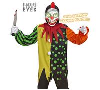 Widmann Disfraz infantil Payaso de Terror (Evil Clown) – traje para carnaval y Halloween
