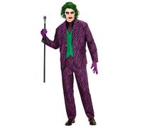 Widmann Evil Clown (Jacket With Vest, Pants, Tie) (XL) Purple / Lila