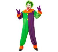 Widmann Evil Joker (Overalls, Mask) (M) Different Colors