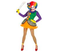 Widmann Evil Joker (Tutu Dress, Leggings, Mini Hat) (S) Different Colors
