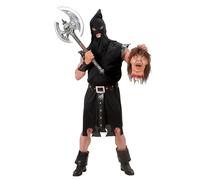 W WIDMANN MILANO Party Fashion - Traje de verdugo, negro, Edad Media, disfraces de carnaval