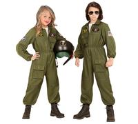Widmann Fighter Jet Pilot (Overalls) (116 cm / 4-5 Years) Green