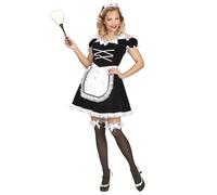 Widmann French Maid (Dress, Apron, Headpiece, Choker, Cuffs, Garter) (XXL) Diffe