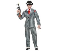 Widmann Milano Disfraz de gánster Jefe de la mafia, chaqueta y pantalones años 20/30
