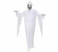 Widmann Ghost (Robe, Hooded Mask) (128 cm / 5-7 Years) White