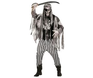 Widmann Ghost Ship Pirate (Shirt With Bone Chest, Jacket, Pants, Bandana, Eye-Pa