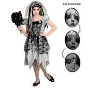 Widmann Ghostly Bride (Dress, Bridal Veil) (158 cm / 11-13 Years) Grey