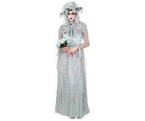 Widmann Ghostly Bride (Dress, Hat) (M) Grey