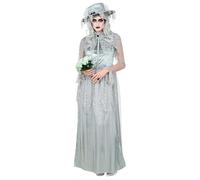 Widmann Ghostly Bride (Dress, Hat) (S) Grey