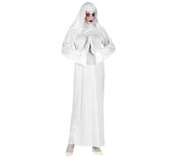Widmann Ghostly Nun (Tunic, Headpiece, Gloves) (L) White