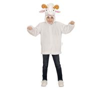 Widmann Goat In Soft Plush (Hoodie With Mask) (98 cm / 1-2 Years) White