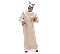 Widmann Grandma Wolf (Dress, Bonnet) (XL) Grey