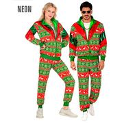Widmann Green-Red Merry Christmas Party Fashion Tracksuit (Jacket, Pants) (S) Gr