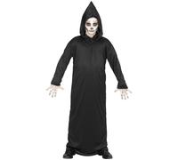 Widmann Grim Reaper (Hooded Robe) (140 cm / 8-10 Years) Black