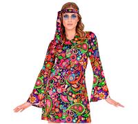 Widmann Hippie Girl (Dress, Headband) (M) Different Colors