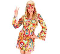 Widmann Hippie Girl (Dress, Headband) (S) Different Colors