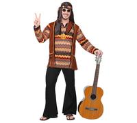 Widmann Hippie Girl (Dress With Vest, Headband, Peace Sign Necklace) (XXXL) Diff